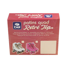 Patins Bel Quad Retro Top Branco Dourado Tam. 35 (P55)