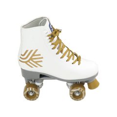 Patins Bel Quad- Retro Top Branco-Dourado Tam. 37 (P55)