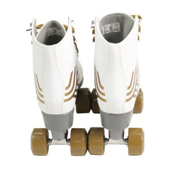 Patins Bel Quad- Retro Top Branco-Dourado Tam. 37 (P55)