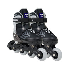 Patins Inline Bel Flexx 3.0 Prata M (33-36) (P55)