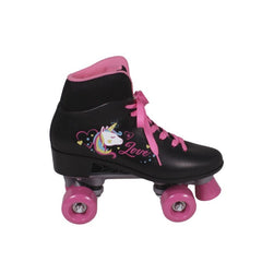 Patins Quad Love Unicórnio Preto Tam. 36 - Bel Sports