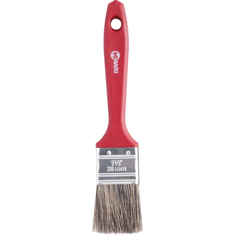 Pincel 1.1/2  Cerda Gris Cabo Plástico Para Tintas Latéx E A