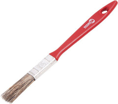 Pincel 1/2  Cerda Gris Cabo Plástico Para Tintas Latéx E Acr