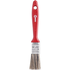 Pincel 1  Cerda Gris Cabo Plástico Para Tintas Latéx E Acríl