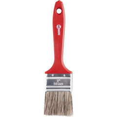 Pincel 2  Cerda Gris Cabo Plástico Para Tintas Latéx E Acríl