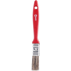 Pincel 3/4  Cerda Gris Cabo Plástico Para Tintas Latéx E Acr