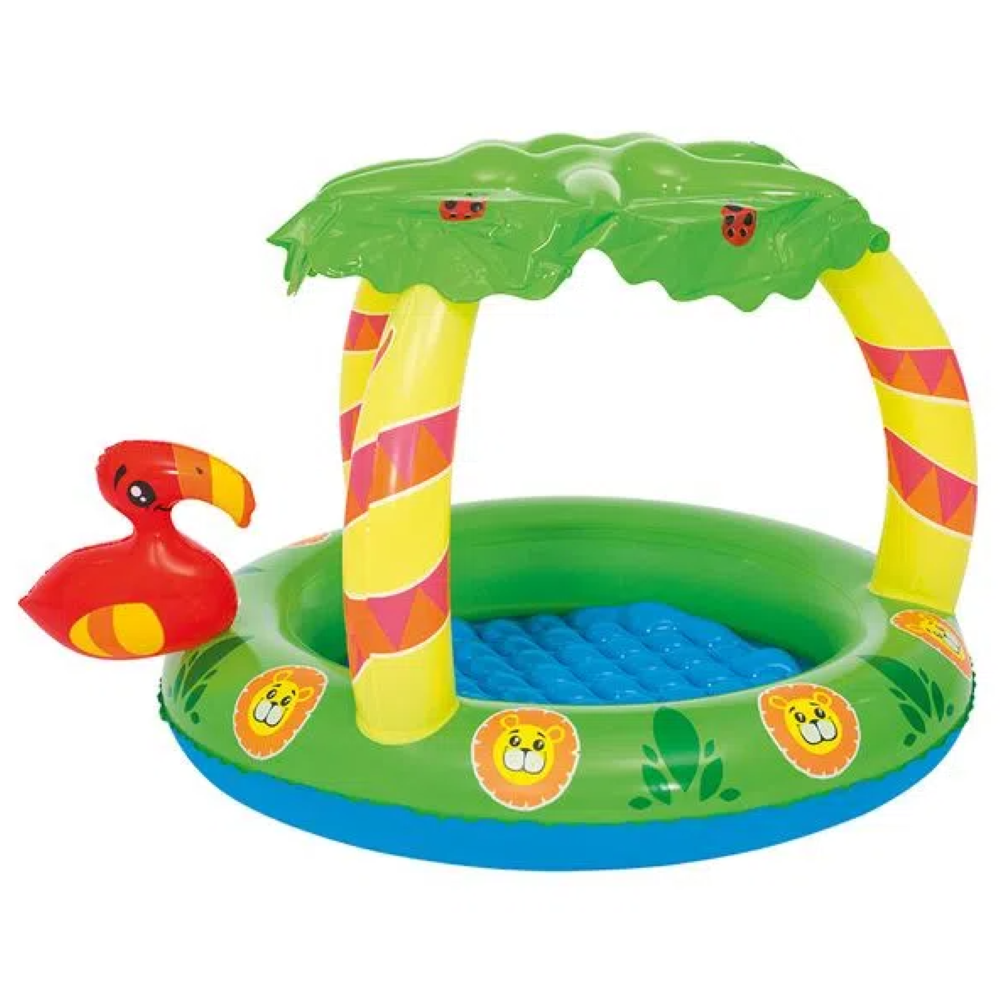 Piscina Inflável Infantil Amigo da Selva 26 Litros Piscina Água Mar Praia 512400 Bel