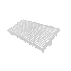 Piso Modular Branco em Plástico 25x50x2,6 Presto