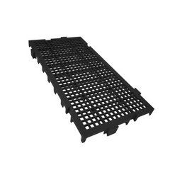 Piso Modular Preto em Plástico 25 x 50 x 2,6 cm Presto