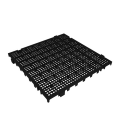 Piso Modular Preto em Plástico 50x50x2,6 Presto