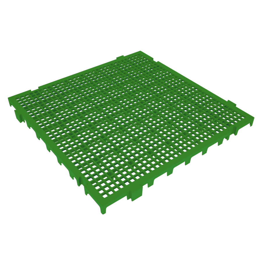 Piso Modular Verde em Plástico 50x50x2,6 Presto