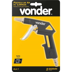 Pistola Limpeza Ar Plástico Bico Curto Gatilho PLV7 Vonder