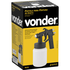 Pistola Pintura Ar Direto 1,2mm 2,3Pcm Plástica Vonder