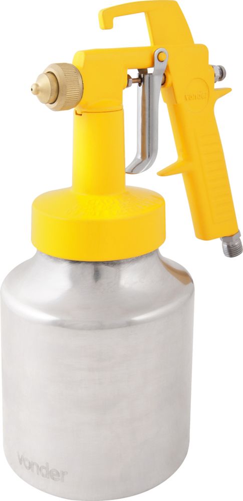 Pistola Pintura Ar Direto 1,3mm 5,6 Pcm Caneca Alumin Vonder