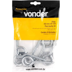 Pitão 4,8 mm x 67 mm com 6 peças Vonder