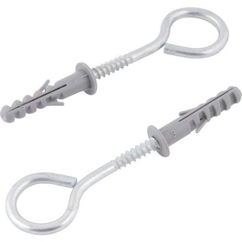 Pitão 4,4x70mm zincado com bucha 8mm 2 peças - Vonder