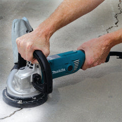 Plaina de Concreto de 125Mm Industrial 1400W Com Rebolo Chaves Coletor de Pó PC5000C 110V Makita