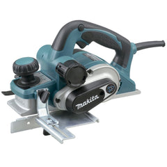Plaina Elétrica 82Mm Industrial 1050W Conjunto Calibrador Guias 2 Facas Chave KP0810C 220V Makita