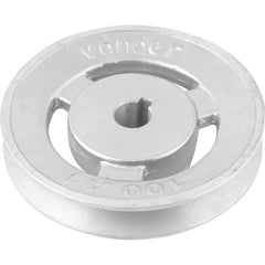 Polia Alumínio 1 Canal Perfil A 100mm com Furo 14mm - Vonder