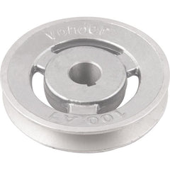 Polia Alumínio 1 Canal Perfil A 100mm com Furo 19mm - Vonder