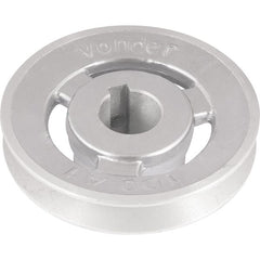 Polia Alumínio 1 Canal Perfil A 100mm com Furo 24mm - Vonder