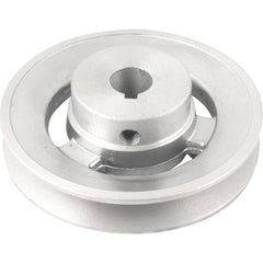 Polia Alumínio 1 Canal Perfil A 100 mm com Furo 5/8" Vonder