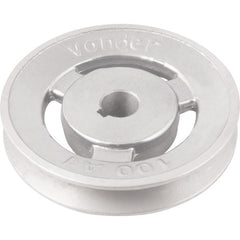Polia Alumínio 1 Canal Perfil A 100 mm com Furo 5/8" Vonder