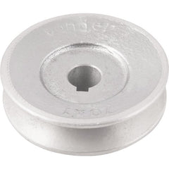 Polia Alumínio 1 Canal Perfil A 70mm com Furo 14mm - Vonder