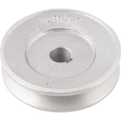 Polia Alumínio 1 Canal Perfil A 80mm com Furo 14mm - Vonder