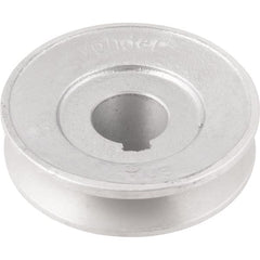 Polia Alumínio 1 Canal Perfil A 80mm com Furo 24mm - Vonder