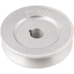 Polia Alumínio 1 Canal Perfil B 100mm com Furo 3/4" Vonder