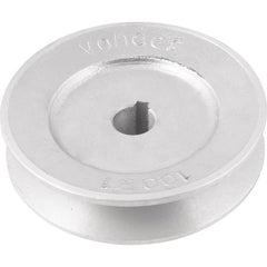 Polia Alumínio 1 Canal Perfil B 100mm com Furo 5/8" - Vonder