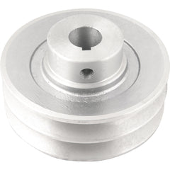 Polia Alumínio 2 Canais Perfil A 100mm com Furo 19mm Vonder