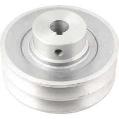 Polia Alumínio 2 Canais Perfil A 100mm com Furo 5/8" Vonder