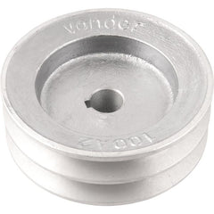 Polia Alumínio 2 Canais Perfil A 100mm com Furo 5/8" Vonder