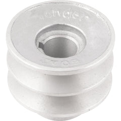 Polia Alumínio 2 Canais Perfil A 60mm com Furo 3/4" - Vonder
