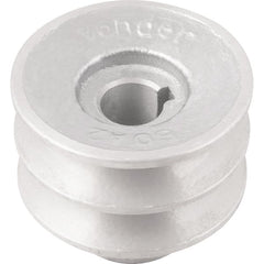 Polia Alumínio 2 Canais Perfil A 60mm com Furo 5/8" - Vonder