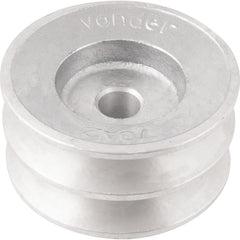 Polia Alumínio 2 Canais Perfil A 70mm com Furo 1/2" Vonder