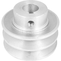 Polia Alumínio 2 Canais Perfil A 70mm com Furo 19mm Vonder