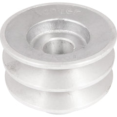 Polia Alumínio 2 Canais Perfil A 70mm com Furo 19mm Vonder