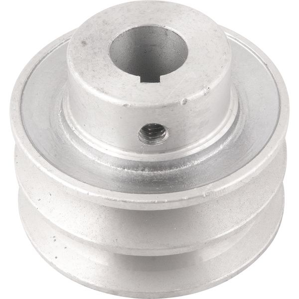 Polia Alumínio 2 Canais Perfil A 70mm com Furo 3/4" Vonder