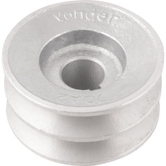 Polia Alumínio 2 Canais Perfil A 70mm com Furo 3/4" Vonder