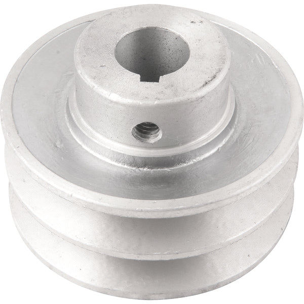 Polia Alumínio 2 Canais Perfil A 80mm com Furo 3/4" Vonder
