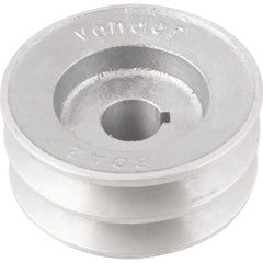 Polia Alumínio 2 Canais Perfil A 80mm com Furo 3/4" Vonder