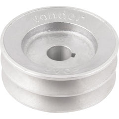 Polia Alumínio 2 Canais Perfil A 90mm com Furo 3/4" - Vonder