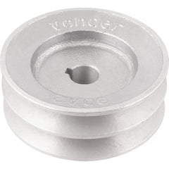 Polia Alumínio 2 Canais Perfil A 90mm com Furo 5/8" - Vonder