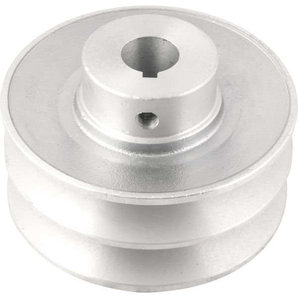 Polia Alumínio 2 Canais Perfil B 100mm com Furo 3/4" Vonder