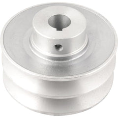 Polia Alumínio 2 Canais Perfil B 100mm com Furo 3/4" Vonder