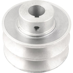 Polia Alumínio 2 Canais Perfil B 80mm com Furo 3/4" Vonder