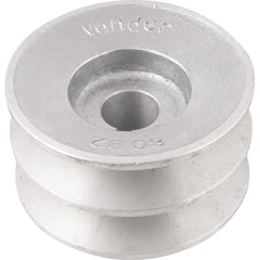 Polia Alumínio 2 Canais Perfil B 80mm com Furo 3/4" Vonder